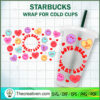 Love More Worry Less Starbuc SVG Cut File for Cricut