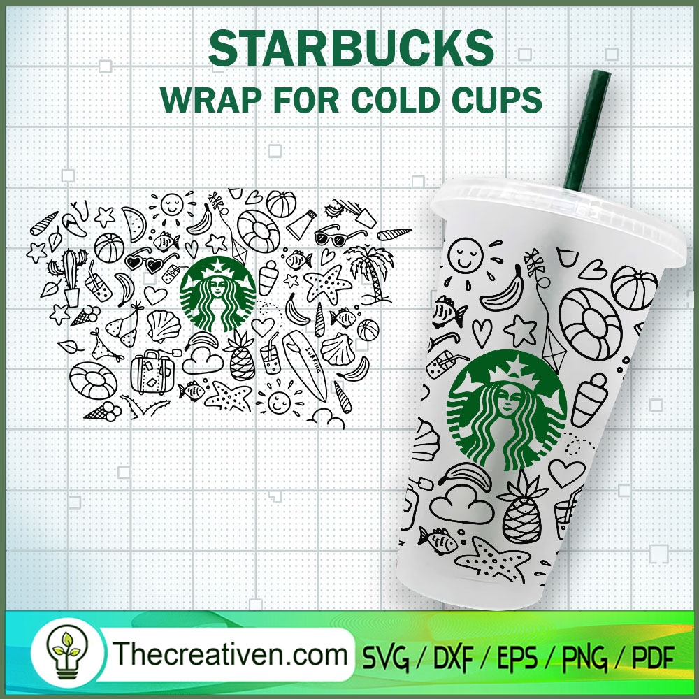 Food And Activities Starbucks Cup SVG Cut File for Cricut & Silhouette 1 Food And Activities Starbucks Cup SVG Cut File for Cricut & Silhouette