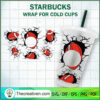 Rugby Ball Starbucks Cup SVG, Starbucks Cold Cup Full Wrap SVG