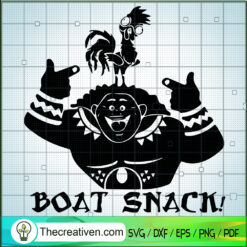 Boat Snack SVG, Hei Hei Boat Snack SVG, Hei Hei Moana SVG