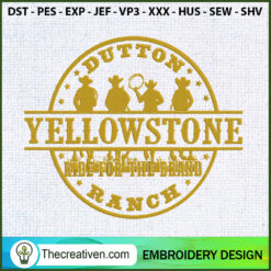 Yellowstone Ride For The Bra Embroidery Design