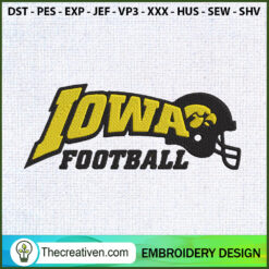 Fight For Iowa Letter Embroi Embroidery Design