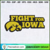 Fight For Iowa Logo Letter E Embroidery Design
