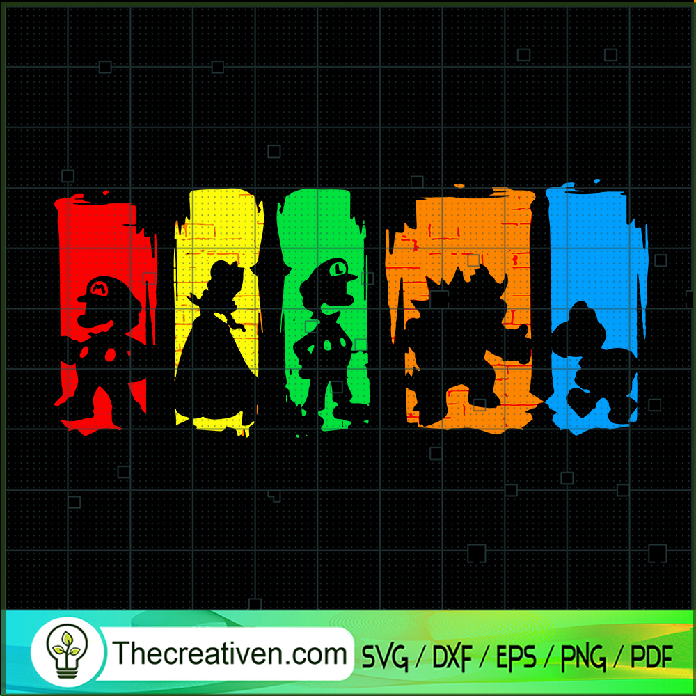Super Mario Colorful SVG, Super Mario SVG, Game SVG 1 Super Mario Colorful SVG, Super Mario SVG, Game SVG