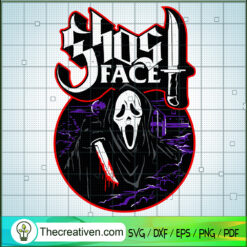 Ghost Face SVG, Scream Ghost SVG, Halloween SVG