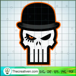 Gentleman Skull SVG, Skull SVG, Skull Logo SVG