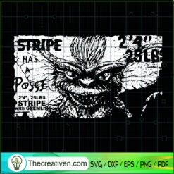 Stripe With Gremlins SVG, Stripe Poster SVG, Gremlins Evil SVG