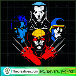 DC Comics Super Hero SVG, Wolverine SVG, Superman SVG