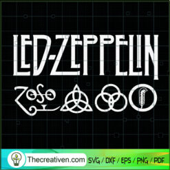 Led-Zeppelin SVG, Led Zeppelin Logo SVG, Led Zeppelin Zoso SVG
