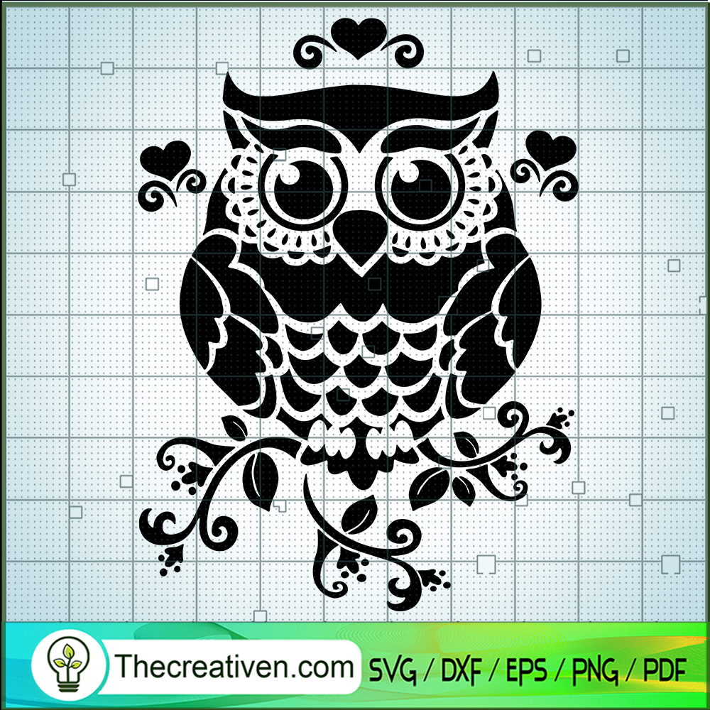 Floral Owl SVG, Owl SVG, Outline Owl SVG 1 Floral Owl SVG, Owl SVG, Outline Owl SVG