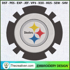 Logo Gear Pittsburgh Steeler Embroidery Design