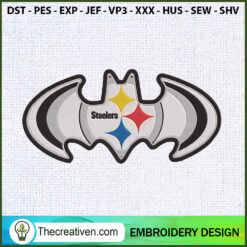 Pittsburgh Steelers Bat Logo Embroidery Design
