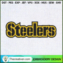 Pittsburgh Steelers Letter E Embroidery Design