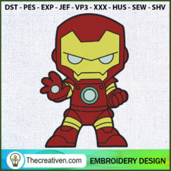 Iron Man Chibi Embroidery Designs Embroidery Design – Digital Download