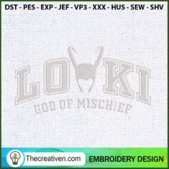 Loki God Of Mischief Embroid Embroidery Design
