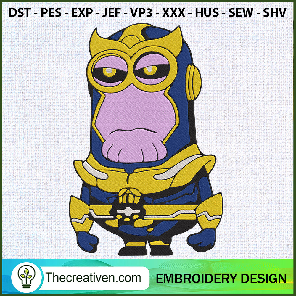 Minions x Thanos Embroidery Embroidery Design 1 Minions x Thanos Embroidery Embroidery Design
