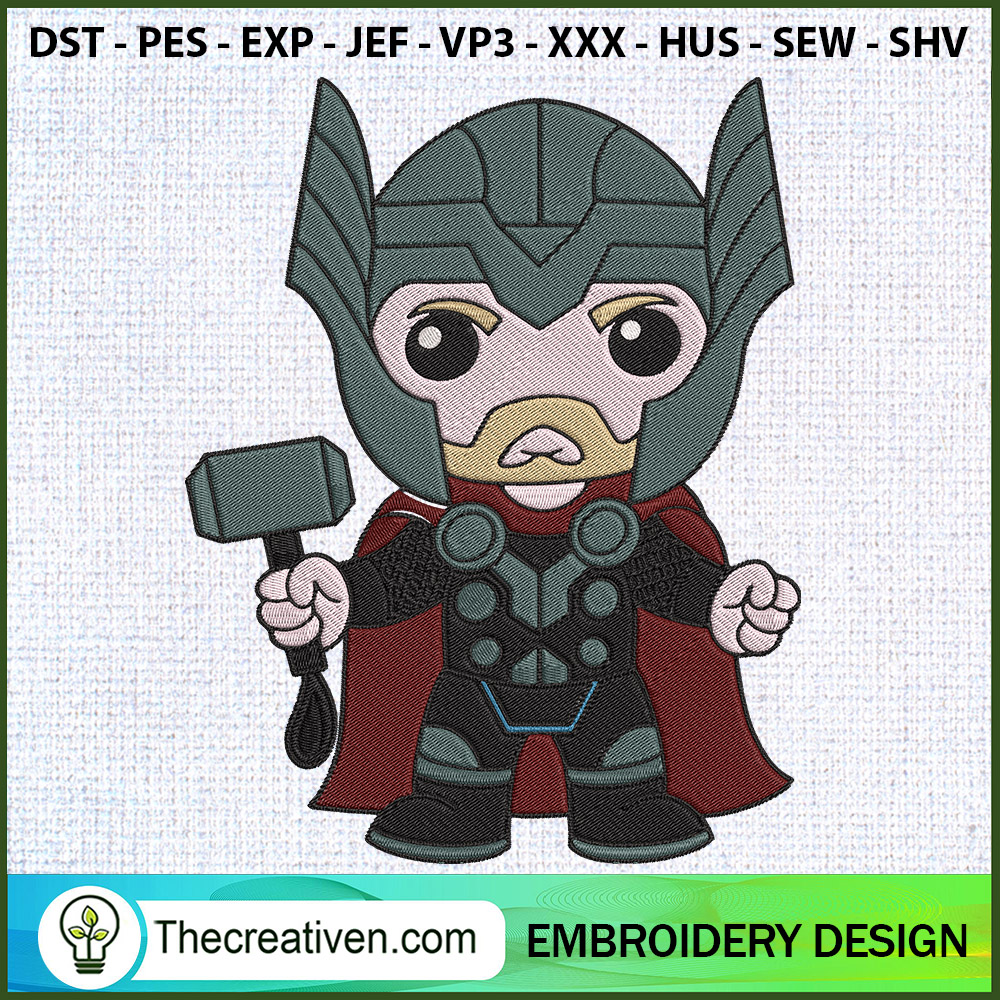 Thor Chibi Embroidery Designs Embroidery Design – Digital Download 1 Thor Chibi Embroidery Designs Embroidery Design – Digital Download