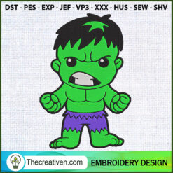 Hulk Chibi Embroidery Designs Embroidery Design – Digital Download