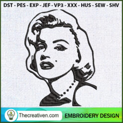 Marilyn Monroe Embroidery Designs Embroidery Design – Digital Download