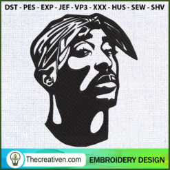 Tupac Shakur Embroidery Designs Embroidery Design – Digital Download