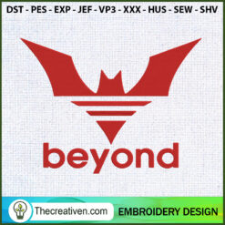 Batman Beyond Beyond Bat Log Embroidery Design