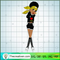 I Love Steelers SVG, Pittsburgh Steelers Fan SVG, Sports Girl SVG