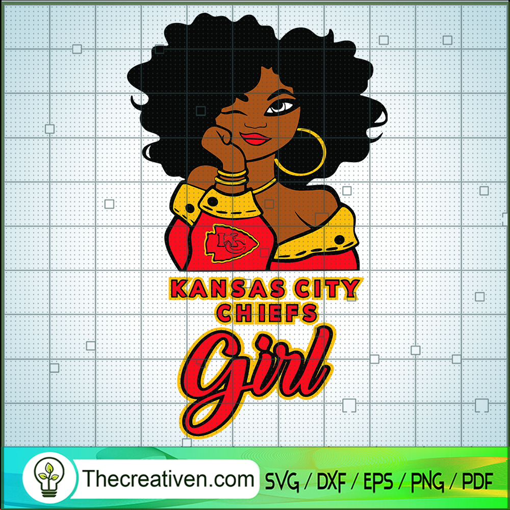 Kansas City Chiefs Girl SVG, Black Girl SVG, Sports Girl SVG 1 Kansas City Chiefs Girl SVG, Black Girl SVG, Sports Girl SVG