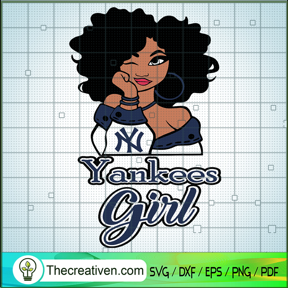 Yankees Girl SVG, Sports Fan Girl SVG, Black Girl SVG 1 Yankees Girl SVG, Sports Fan Girl SVG, Black Girl SVG