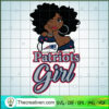 Patriots Girl SVG, Black Girl SVG, Sports Fan Girl SVG