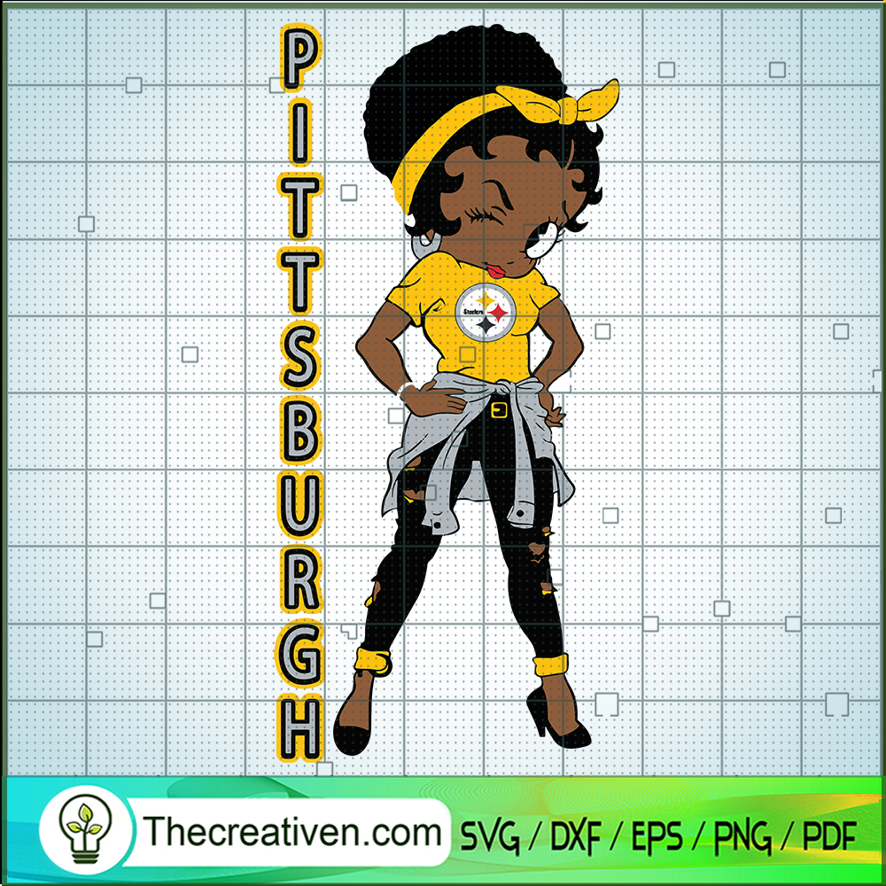 Betty Boop Pittsburgh SVG, Black Girl SVG, Sports Fan SVG 1 Betty Boop Pittsburgh SVG, Black Girl SVG, Sports Fan SVG