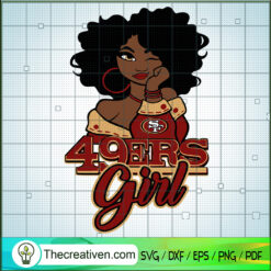49ers Girl SVG, San Francisco 49ers SVG, Sports Fan SVG
