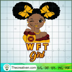 WFT Betty Boop Girl SVG, Washington Football Team SVG, Sports Fan SVG