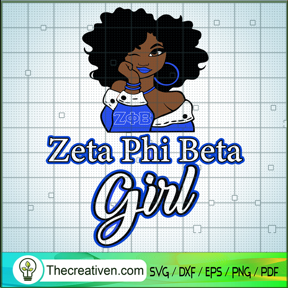 Zeta Phi Beta Girl SVG, Sports Fan SVG, Black Girl SVG 1 Zeta Phi Beta Girl SVG, Sports Fan SVG, Black Girl SVG