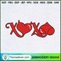 Xo Xo Valentine Embroidery D Embroidery Design