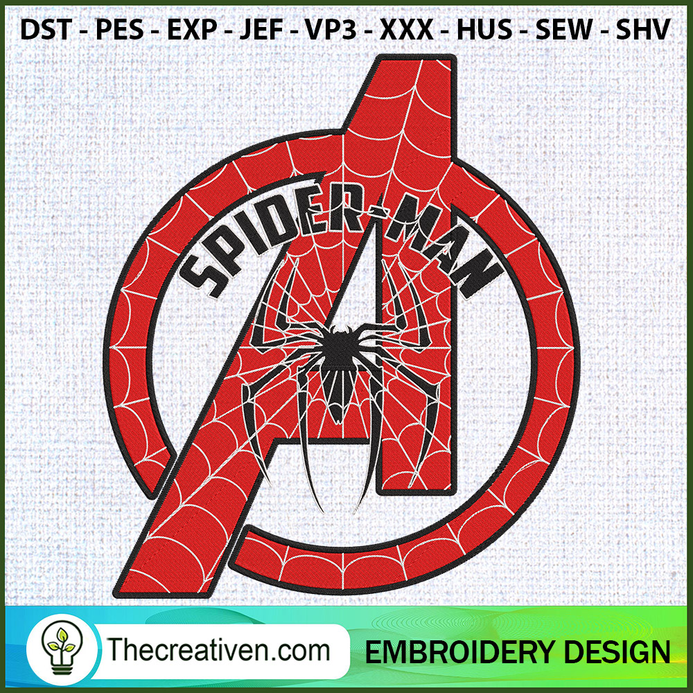 Spider Man Avengers Logo Emb Embroidery Design 1 Spider Man Avengers Logo Emb Embroidery Design