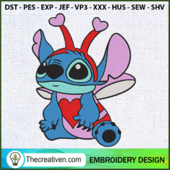 Stitch Valentine’s Day Embro Embroidery Design