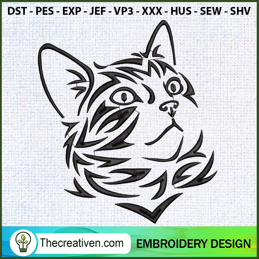 Cat Head Embroidery Designs Embroidery Design – Digital Download 1 Cat Head Embroidery Designs Embroidery Design – Digital Download