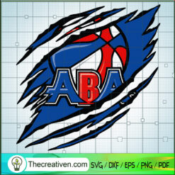 American Basketball Associat SVG Cut File for Cricut
