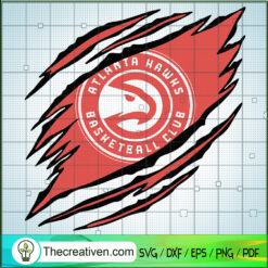 Atlanta Hawks Claws Logo SVG, NBA Logo SVG, NBA League SVG