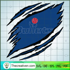 Baltimore Bullets Claws Logo  SVG, NBA Logo SVG, NBA League SVG