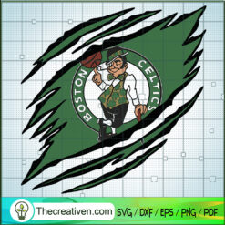 Boston Celtics Claws Logo  SVG, NBA Logo SVG, NBA League SVG