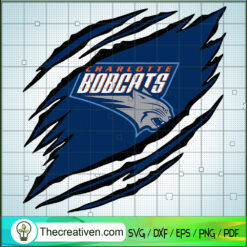 Charlote Bobcats Claws Logo  SVG, NBA Logo SVG, NBA League SVG