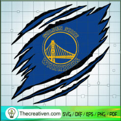 Golden State Warriors Claws Logo SVG, NBA Logo SVG, NBA League SVG