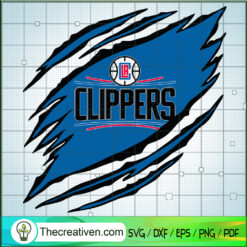 Los Angeles Clippers Claws Logo SVG, NBA Logo SVG, NBA League SVG