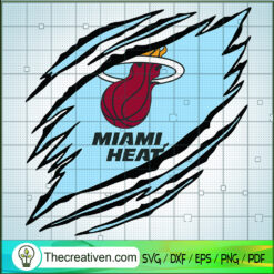 Miami Heat Claws Logo SVG, NBA Logo SVG, NBA League SVG