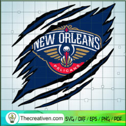 New Orleans Pelicans Claws Logo SVG, NBA Logo SVG, NBA League SVG