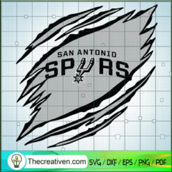 San Antonio Spurs Claws Logo SVG, NBA Logo SVG, NBA League SVG
