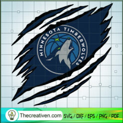 Timberwolves Claws Logo SVG, NBA Logo SVG, NBA League SVG