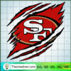 San Francisco 49ers Claws Logo SVG, NFL Logo SVG, NFL Football SVG