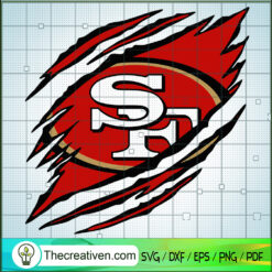 San Francisco 49ers Claws Logo SVG, NFL Logo SVG, NFL Football SVG